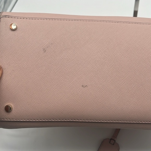 Kate Spade New York Pink Leather Dome Double Handle Crossbody Satchel BLEMISH - Picture 7 of 13